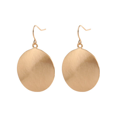 Retro Gold Record Earrings